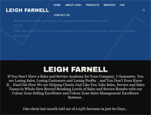 Tablet Screenshot of leighfarnell.com